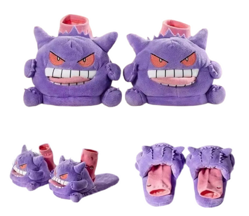 Gengar Slippers With Sock Tongue US 6-8 | EU 36-42